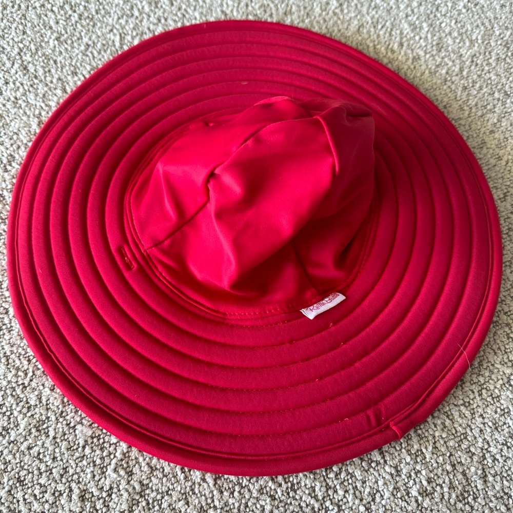 Ruffle Butts UPF 50+ swim hat, NWT, 0-12m